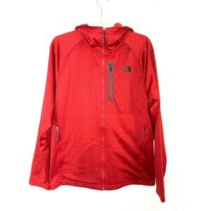 The North Face Men's Red Canyonlands Outdoor Full-Zip Hooded Jacket Size L